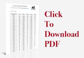 nd filter long exposure charts free download