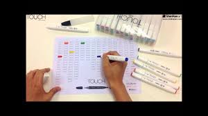 Shinhan Art Touch Twin Brush Marker_make Your Own Touch Color Chart