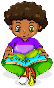 A young Black girl reading 365823 - Download Free Vectors, Clipart Graphics  & Vector Art