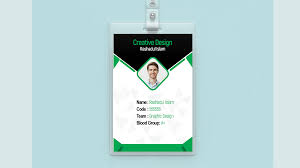 Id card template download which can be used for corporation employees, journalists, lecturers, professors, and even students. Company Id Card Design Green Color Tutorial Photoshop Cc