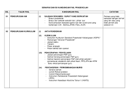 Senarai semak pengurusan kurikulum dan panitia sains sekolah. Pdf Klasifikasi Fail Pengurusan Prasekolah 1 Prachb Sjkcchoonghua Academia Edu