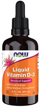 Liquid Vitamin D-3 | Vitamin D Helps Maintain Strong Bones* | NOW