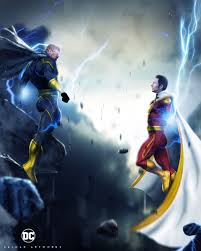 Shazam Vs Black Adam Captain Marvel Shazam Shazam Marvel Dc Comics