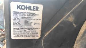 Look Up Model Number Of A Kohler Engine