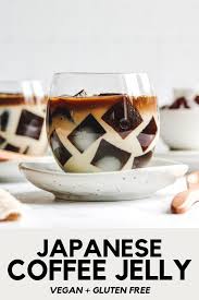 Vegan Coffee Jelly Dessert Okonomi Kitchen Recipe Coffee Jelly Jelly Desserts Jelly Recipes