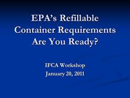 1 Pesticide Container Containment Regulation Update U S Epa