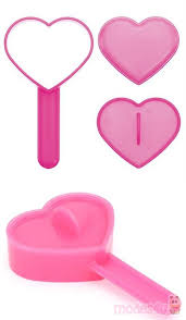 Pinke Glitter Herzform Bento Essenschneider Loffel Mit Deckel Bento Plastikloffel Deckel