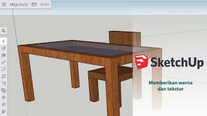 Sketchup menyediakan sebanyak 36 large tools untuk membangun permodelan 2d atau 3d dan 6 solid tools untuk mempermudah proses. Sketchup Memberikan Warna Dan Tekstur Youtube