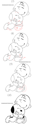 How To Draw Snoopy And Charlie Brown From The Peanuts Movie Drawing Tutorial How To Draw Step By Step Drawing Tutorials Snoopy Drawing Cartoon Drawings Drawing Tutorial