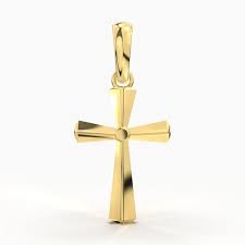 Jesus Cross Gold Pendant 3d Printable Model Cgtrader