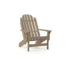 Shoreline Adirondack Chair Weatherwood Color Adirondack Chair Poly Outdoor Furniture Adirondack