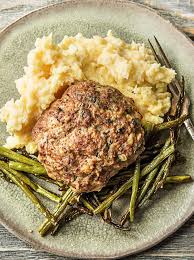 Italian Meatloaf With Roasted Green Beans And Mashed Potatoes Recipe Hello Fresh Recipes Meatloaf Recipes Homemade Meat Loaf Recipe