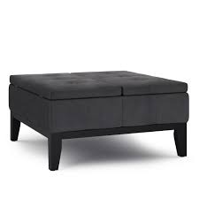 Easy woodworkingsimple and easy way to make a square coffee table your own. Simpli Home Dover 36 In Wide Square Square Coffee Table Storage Ottoman