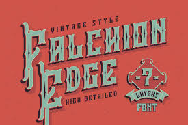 Edge display font is a sans serif display typeface ready to convey your message. Falchion Edge Font 68475 Regular Font Bundles Font Bundles Fonts Vintage Fonts