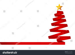 Red Christmas Tree Made From Ribbon Vector Illustration Tree Christmas Red Illustration Red Christmas Tree Red Christmas Christmas Tree