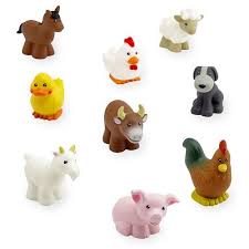 Bruin 9 Piece Barnyard Friends Farm Animal Bucket Set Toys R Us Toys R Us In 2021 Farm Toys Farm Animals Barnyard Buddies