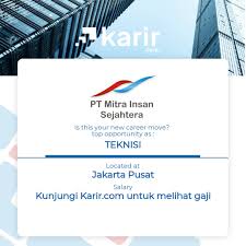 Pt mitra indo bandung 13. Karir Com On Twitter Dibuka Lowongan Kerja Di Pt Mitra Insan Sejahtera Dengan Posisi Sebagai Teknisi Yuk Daftar Sekarang Di Hanya Di Https T Co Gpeouqscq2 Untuk Melamar Sekarang Juga Apply Posisi Ini Di Https T Co Pk7v75urwd Loker2019