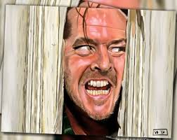 1/12 1/10 3D gedruckte Kopfskulptur Jack Nickleson Psycho