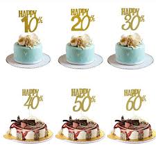 Home of everything oh so glittery.! Happy 18 20 30 40 50 60th Anniversary Cupcake Topper Glitter Silhouette Cake Topper Wedding Birthday Party Cake Decoration Buy At The Price Of 0 32 In Aliexpress Com Imall Com