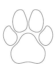Dog paw stencil with 5 total sizes 1 2 3 | etsy. Printable Dog Paw Print Template