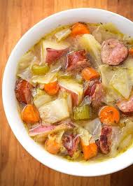 Instant Pot Kielbasa Cabbage Potato Soup Is A Fall Soup If Ever There Was One This Simple Cabbage And Smoked Sausage Cabbage Potato Soup Cabbage Soup Recipes