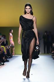 model kendall jenner presents a creation for versace fashion house versace runway kendall jenner runway fashion