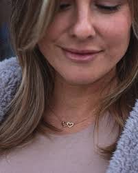 Mother & Daughter Necklace, Mother Daughters Necklace, Mothers Daughter  Necklace, Mother and Daughters Necklace, Link Heart Necklace, N58