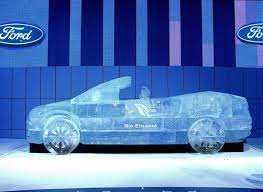 Jay Leno Tests Police Vehicle At His Garage On Mycarid Ice Art Ice Sculptures Ice Car
