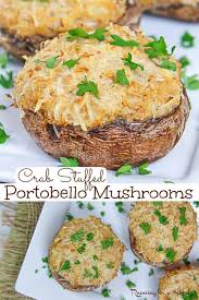 The filling is light and fresh thanks to hearts of palm, a tender vegetable with a mild flavor (similar to artichokes) that doesn't mask the rich. Healthy Crab Stuffed Portobello Mushrooms Running In A Skirt