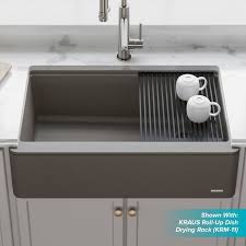 Wayfair kitchen sinks drop in composite kitchen. Kraus Bellucci Ceramtek Granite Quartz Composite 33 L X 21 W Farmhouse Apron Kitchen Sink Wayfair Single Bowl Kitchen Sink Sink Drop In Kitchen Sink