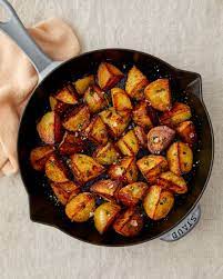 The Easiest Way To Get Crispy Potatoes Pan Fry Them Recipe Fried Potatoes Potatoes Crispy Potatoes