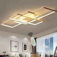 Wohnzimmerlampe Led Deckenleuchte Dimmbar Deckenlampe Mit Fernbedienung 80w Schlafzimmerlampe Modern Decke Alumin In 2020 Wohnzimmerlampe Design Lampen Esszimmerlampe