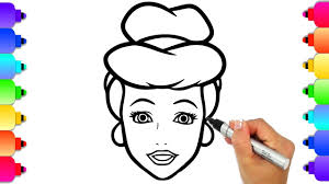 Easy drawing step by step for girls and boys is a free and interesting app, let you easily draw to create easy pencil drawing and painted drawings, make drawings coloring sketch. How To Draw Cinderella Easy For Kids Step By Step By Hand Glitter Disney Princess Coloring Page Youtube