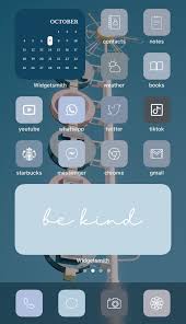 Blue Tones Aesthetic 224 Iphone Ipad Ios 14 App Icons Etsy App Icon Homescreen Iphone Home Screen Layout