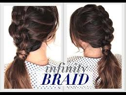 Simple hairstyles every girl can do by her own, will fit for everyday , try your own Diy Suspended Infinity Braid Hairstyle Cute Hairstyles Makeupwearables Hairstyles Hair Tutorial On Thursdays Video Beautylish