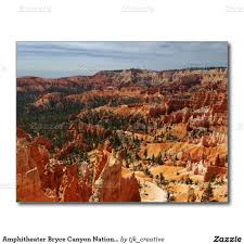 Amphitheater Bryce Canyon National Park Postcard Utah National Parks Bryce Canyon National Park Bryce Canyon