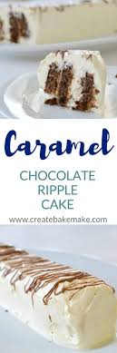 Repeat 4 times finishing with a choc biscuit. Chocolate Ripple Cake With Caramel Create Bake Make