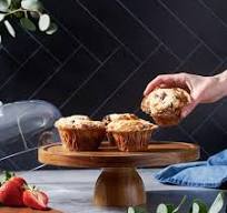 OEM Multifunctional 2 in 1 Use Cake Stand with Acrylic Lid Acacia Wood Base  Serving Platter for Cakes Cheese Board for Party