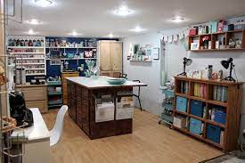 Contributor Craft Room Tour Amanda Corbet Sewing Room Design Craft Room Lighting Craft Room Office
