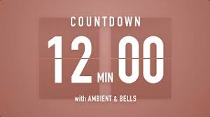 If you want to start again and set timer for 12 minutes or set alarm for 12 minutes, just press the reset button. 50 Minutes Countdown Timer Flip Clock Ambient Bells Nghenhachay Net