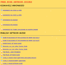 Come and join us the whole world is watching. Free Kcse Setbook Guides Kcpe Kcse