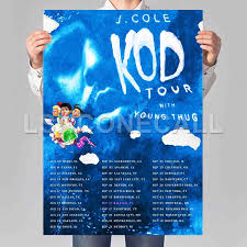 The song has broken the us spotify record for biggest opening day (4.2 million. J Cole Kod Tour Poster Print Art Wall Decor Replacement