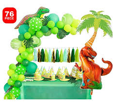 Let's move on to some of the buy ola memoirs safari baby shower decorations jungle theme party supplies with lush green balloon garland arch kit backdrop, banner, tropical. Dinosaur Party Decorations Little Dino Decoration Set For Boys Jungle Theme Jurassic World Backdrop T Rex Birthday Gift Balloons Arch Garland Kit Blow Up Dinosaurs Balloon Educational Toys Planet