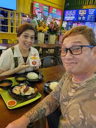 I was there for the chicken rice. The selfies and photos were a bonus ÷ )