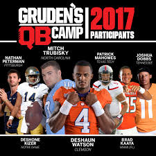 Share all sharing options for: National Champion Deshaun Watson Of Clemson Headlines Jon Gruden S 2017 Qb Camp Class Espn Front Row