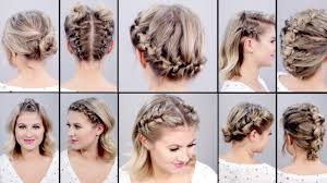 Who is speechless hair styles?? 10 Super Easy Faux Braided Short Hairstyles Topsy Tail Edition Youtube
