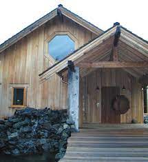 This notch creates a shadow. Bear Creek Lumber Western Red Cedar Applications Channel Lap Siding
