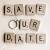 Modern Save The Date Wedding