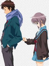 Apa arti pp wa kosong. Yuki Nagato Mikuru Asahina Kyon Haruhi Suzumiya Desktop Animation Couple Fictional Character Png Pngegg