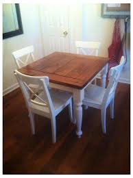 Square Turned Leg Farmhouse Kitchen Table Diy Kitchen Table Small Square Turned Le In 2020 Farmhouse Kitchen Table Diy Small Farmhouse Kitchen Small Kitchen Tables